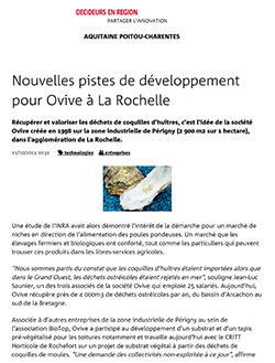 Nouvelles pistes de développement pour Ovive à La Rochelle